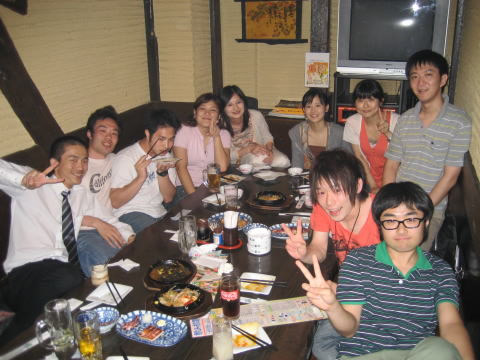 Together with Polymer Chemistry Group, July 2008 2008年7月、高分子グループと歓談