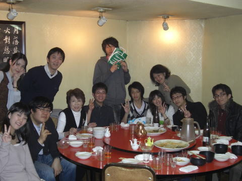 X'mas Party, December 2010 2010年12月、麹町飯店でクリスマスパーティー